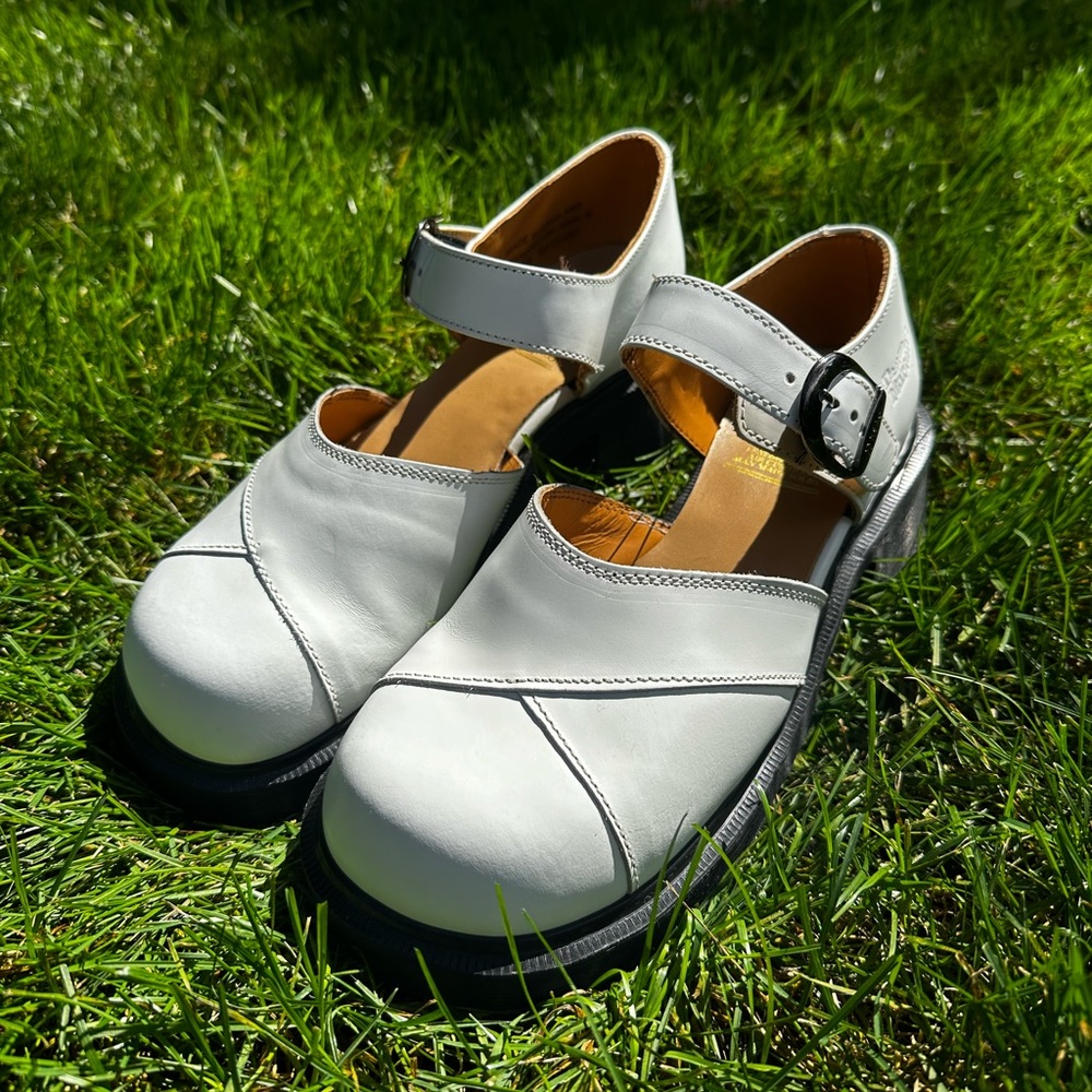 White Open Waisted Vamp Dr. Martens
